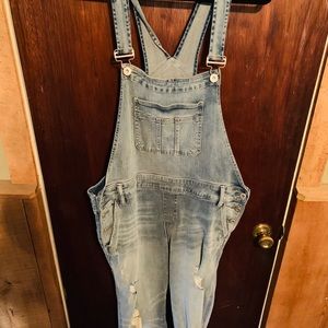 Light Denim Overalls